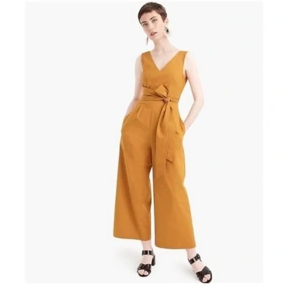 J Crew Wide Legged Tie Back Jumpsuit - Picture 3 of 3